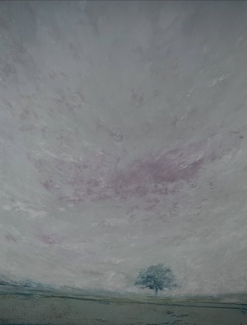 ‘Blush Light’ , Oil and cold wax on panel. 24x32inches.
A wide, pale sky and muted earth tones, with a single tree under wispy clouds in the horizon. The surface carries soft variations in colour and texture, built through layers of cold wax and oil. Available at the Yard Gallery Holywood
#oilpainting #coldwax #coldwaxpainting #landscapepainting #contemporaryart #modernlandscape #minimalistart #skyart #treepainting #artcollectors #fineart #originalart #calmspaces #artforsale #northernireland
