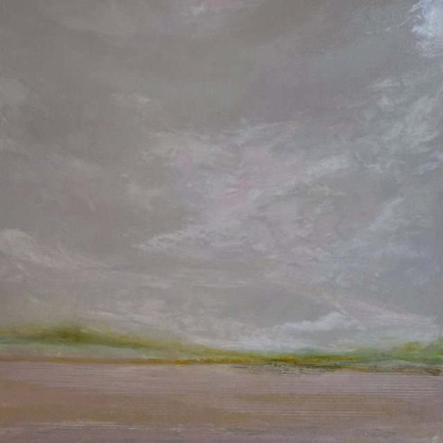 Whispered Horizon - Oil on panel 50x50cm. Soft skies and quiet horizons. #oilandcoldwax #coldwaxmedium #oilpaintingart #mixedmediapainting #texturedart 
#abstractlandscape #contemporaryart #modernartwork #minimalistart #artforyourhome 
#interiorstyling #neutraldecor #homedecorinspo #artlovers #artistsoninstagram 
#artshare #artdiscover #creativecommunity #gallerywall #artcollector