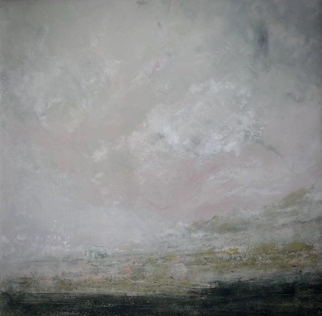 From LittleRoeStudio to lived space.
Thanks to Dunluce Parish for helping artworks find their way…. This painting has pigments gathered from the ground, held within the painted surface, carrying its history forward through time.
#artforhomes #homeart
#originalartwork
#contemporarylandscape
#modernhomedecor