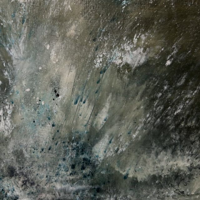 A close up of Held Water. From a body of work with hand prepared mineral pigments in oil and cold wax, holding geology within the painted surface. #oilandcoldwaxpainting #northernrishartist #earthpigment